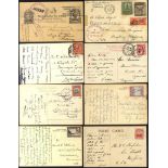 POSTAL HISTORY range of postcards or postal stationery cards (130+) incl. unused Indian States,