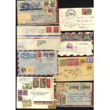 SOUTH AMERICA 1930's-60's covers (100) incl. a few postcards & postal stationery items. They consist