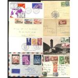 Bundle of covers & cards c1940's-80's incl. commercial & philatelic items with French frankings,