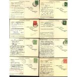 THUNDERSTORM REPORT CARDS 1920's-30's extensive collection of over 2000 specially designed postcards