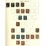 1840-1970 mainly M collection in a Windsor album incl. 1840 1d black (4) - faults, 1841 2d (2), 1d