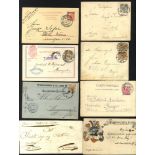 Miscellany c1850-1900 incl. pre-stamp (2) and a couple of early stamped items, range of Franz-