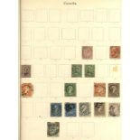OLD IMPERIAL ALBUM Vol. 1 of GB & Colonies, ranges of over 2200 stamps mostly low to middle vals M