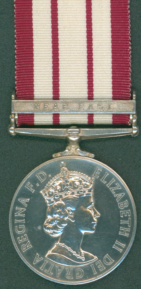 Naval General Service Medal Eliz II, clasp Near East to AB D/J928176 P. M. Strange, R.N (Royal