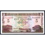 Northern Ireland Ulster Bank Ltd £5 dated 1st January 2001, series C8846220, Pick 335c, about