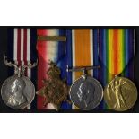 Group of four - Military Medal Geo V to 8616 Sgt. S. Hoitt, 2nd West Yorks Rgt, plus 1914 Star