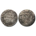 Fine silver shilling, mm Y (1551) VF, slightly crimpled but still a very attractive coin, minor