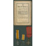 Group of three - Military Medal Geo V to 23-399 Pte. H. Brailey, 18th Durham L/Inf (very small