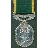 Territorial Efficient Service Medal Geo VI to 4264473 Fsr. T. Spatchett, 6th R. North'd Fus, EF,