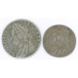 1758 shilling and sixpence, GF and AVF respectively. (2). S3704 & 3711.
