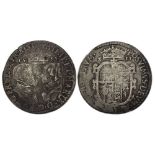 1554 shilling, about fine with date, portraits and most of the legend strong and clear. S2500