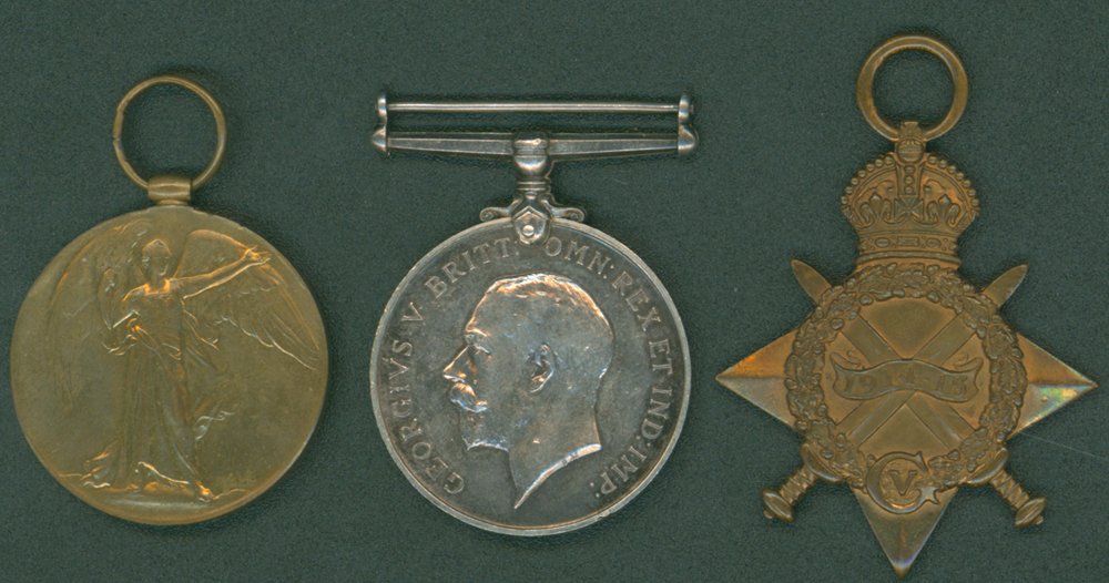 Trio - 1914/15 Star, BWM & Victory to TZ 4671 N. McDonald, A.B, R.N.V.R. Parchment document