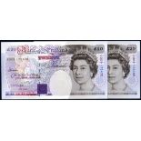 Kentfield QEII £20 (2) issued 1994, B375, consecutive pair, CD59 173469 & CD59 173470, Pick 387a,