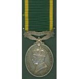 Territorial Efficiency Medal Geo VI to 4265029 Sgt. T. P Cairns, 8th R. North'd Fus. EF.