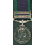 Campaign Service Medal, clasps South Arabia & Northern Ireland to 23726957 L. Ditchburn, R.N.F (