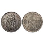 1668 shilling, second bust, virtually EF with a most attractive antique tone and well struck both