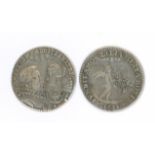 Silver Marriage Medalet, dated 1625, obverse Charles & Henrietta Maria, reverse Cupid, 22.5mm, VF/