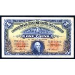 Commercial Bank of Scotland Ltd £1, dated 31st March 1934, series 23N 151962, Pick S331a, RVST spot,