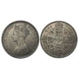 1853 'Gothic' florin, about EF with attractive dark tone. S3891.