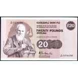 Clydesdale Bank Plc £20 Lord Kelvin, dated 8th April 1985 series D/DY 029026, Pick 215b, EF+. (1)