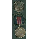 Military Medal Geo V to 10551 Pte. H. Symonds, Coldstream Gds, plus BWM to the same name. GVF.