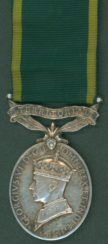 George VI Territorial Medal (IND IMP) to 4436229 C. Sgt. J. G. Wilson, 8 Durham L/Inf. GVF.