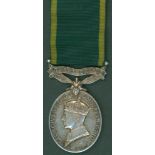 George VI Territorial Medal (IND IMP) to 4436229 C. Sgt. J. G. Wilson, 8 Durham L/Inf. GVF.