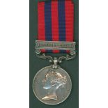India General Service Medal, clasp Hazara 1888 to 848 Pte. H. Petchey, 2nd Bttn, North'd Fus,