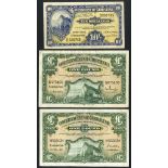 Gibraltar Government Rock series (3), 10 shillings 1958 series D 398765 Pick 17a VF+, £1 1965 series