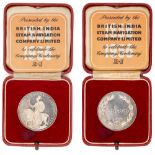 1956 Shipping, British India Steam Navigation Company, Centenary, silver medal, by Messrs Pinches,