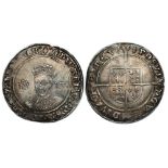 Shilling, fine silver issue mm tun (1551-53), practically EF and almost as struck with attractive