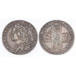 1758 shilling, AEF with attractive toning, especially to the obverse.