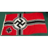 WWII Commando captured Nazi flag 67? x 36?. In excellent condition. Provenance provided by the