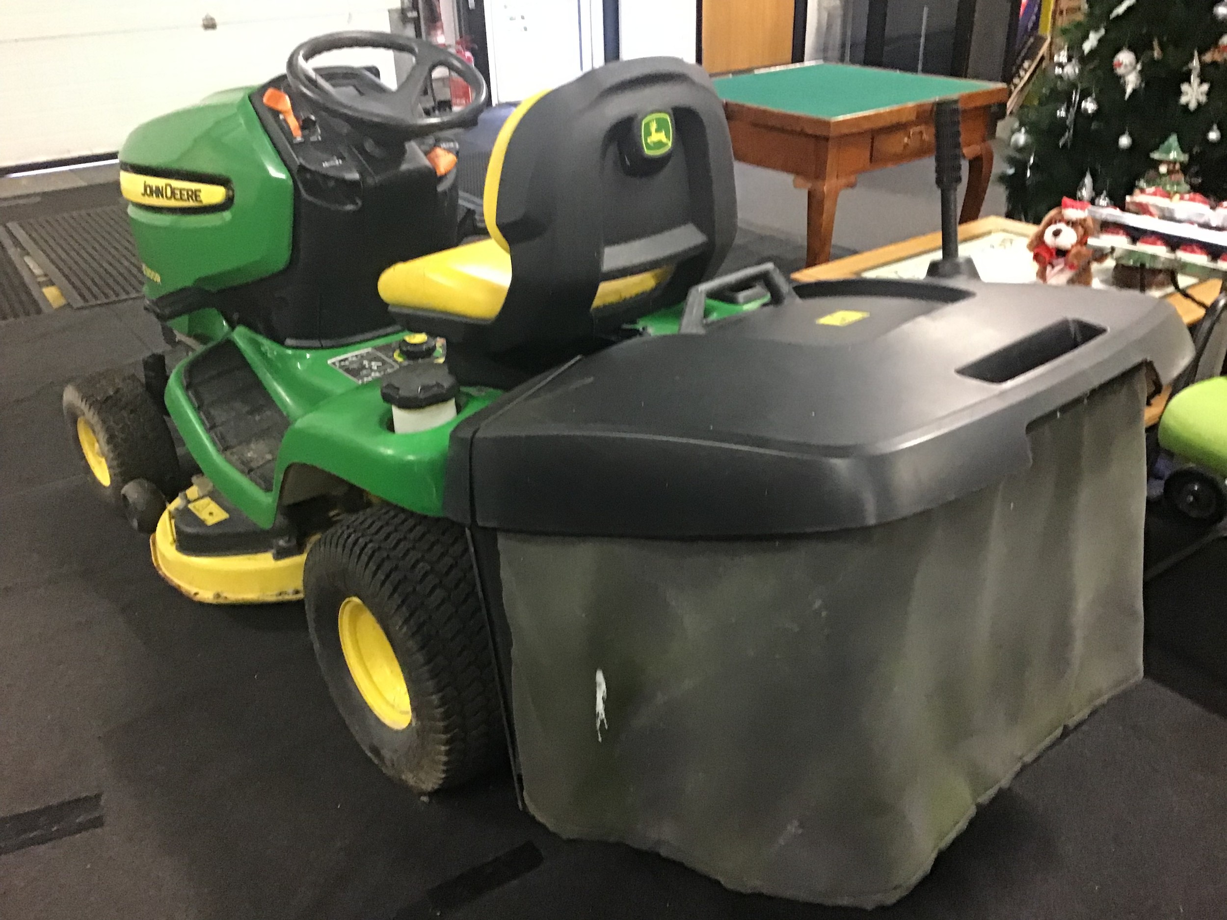 Direct from High Court Enforcement John Deere X300R sit on grass cutter with collection box no - Image 10 of 11