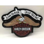 Harley Davidson Born to ride sign. (237)