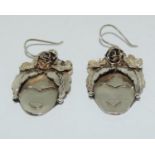 Designer "Alternatyou" solid silver lady earrings.