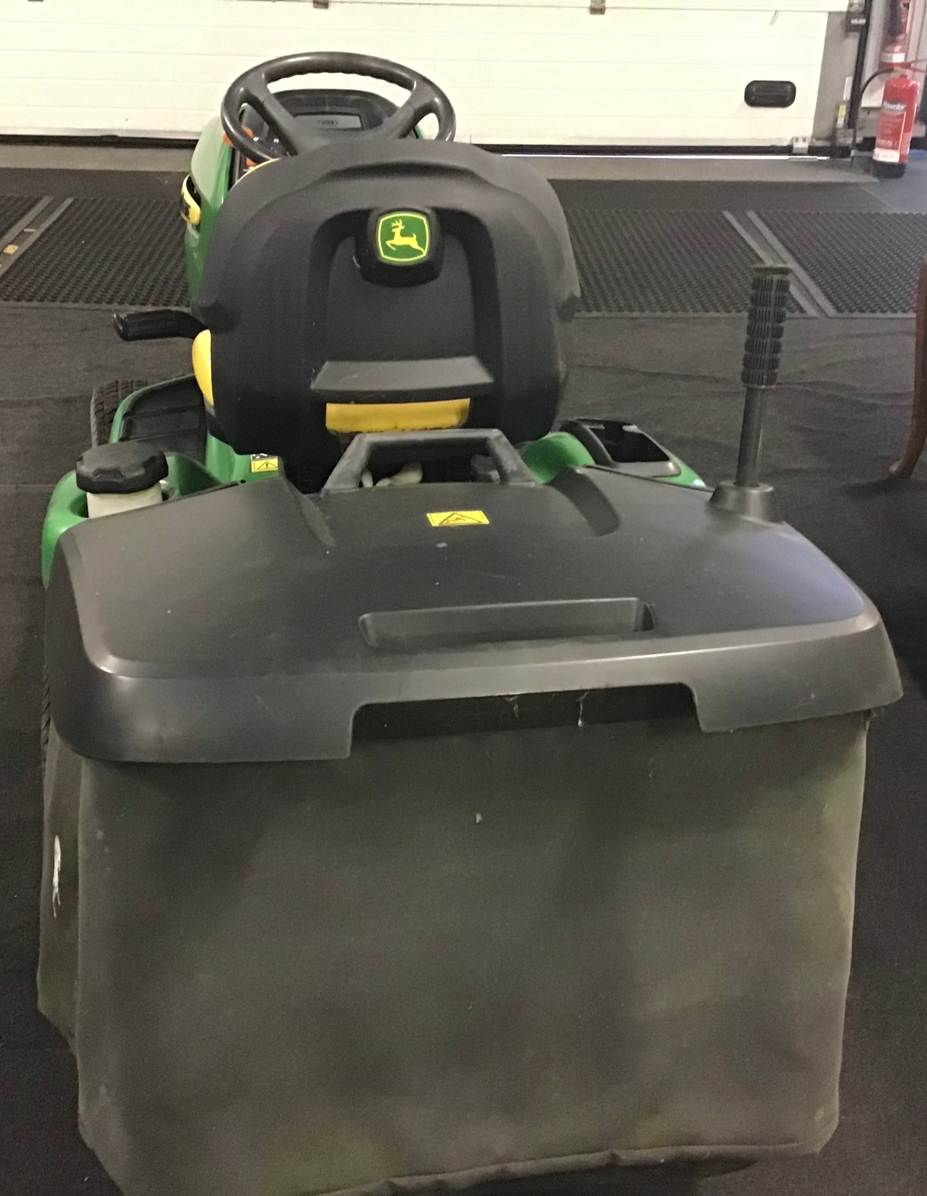 Direct from High Court Enforcement John Deere X300R sit on grass cutter with collection box no - Image 3 of 11