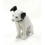 Cast iron dog money box.