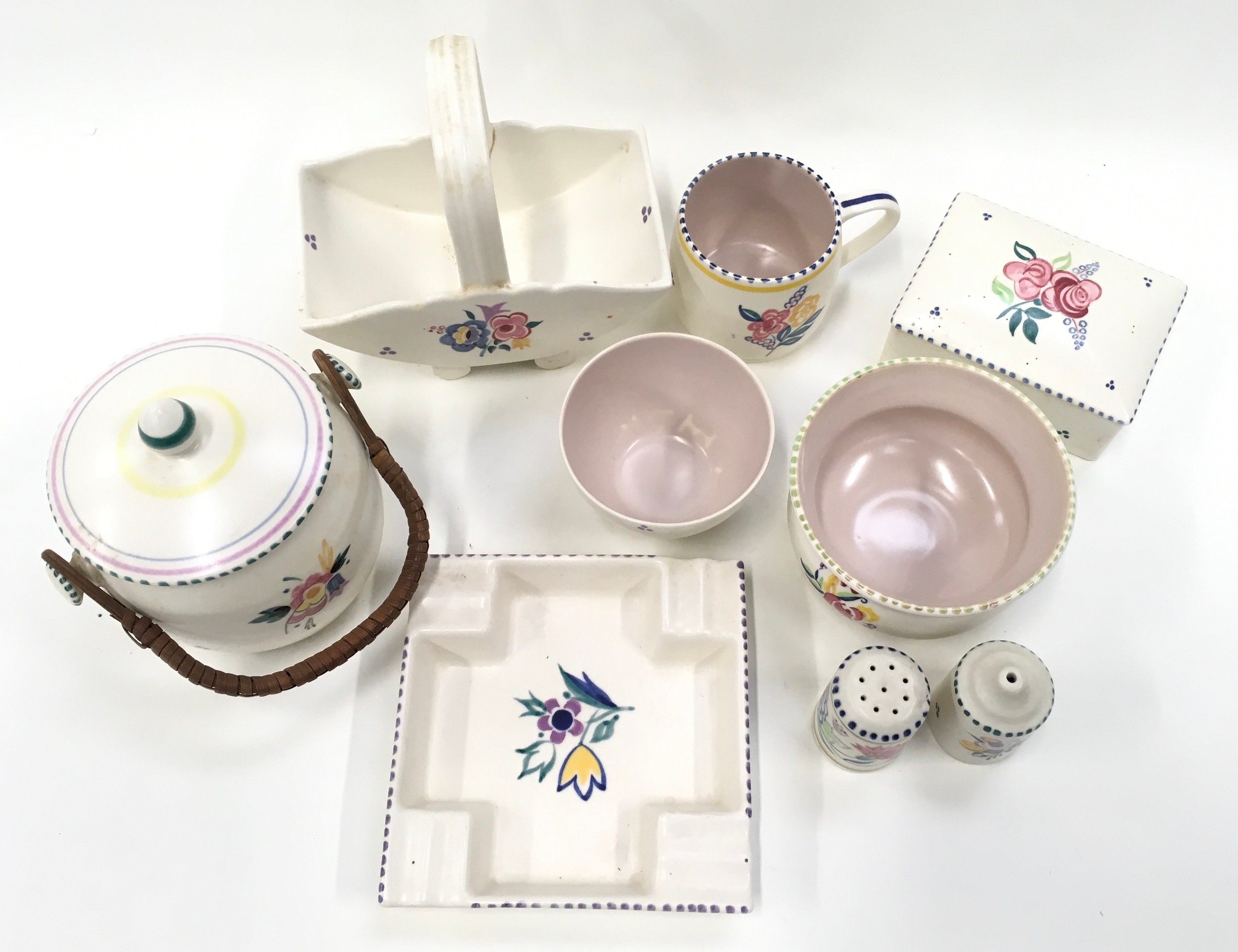 Collection of Traditional pattern Poole Pottery, 9 pieces in total. - Image 2 of 5