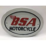 BSA Motorcycle sign. (236)