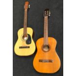 Pair of vintage acoustic guitars to include a Kay model G101 and a Tanglefoot model TW80. Lot