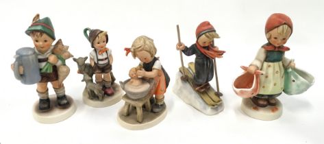 Goebel/Hummel collection of figurines to include "Little Goat Herder" (5).