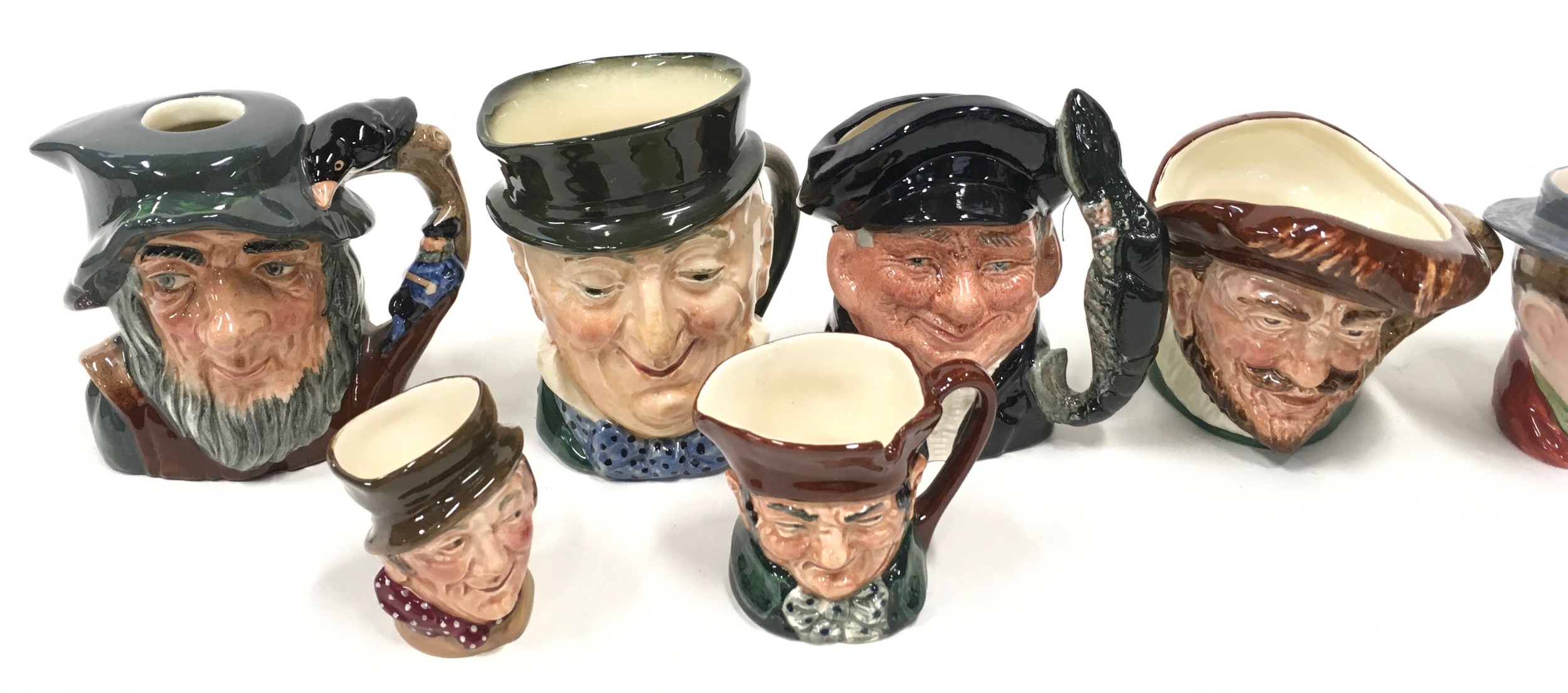 Eleven toby character jugs with examples by Royal Doulton and Beswick. - Image 3 of 5