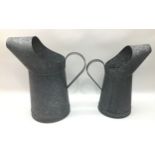 2 x galvanized jugs(038)