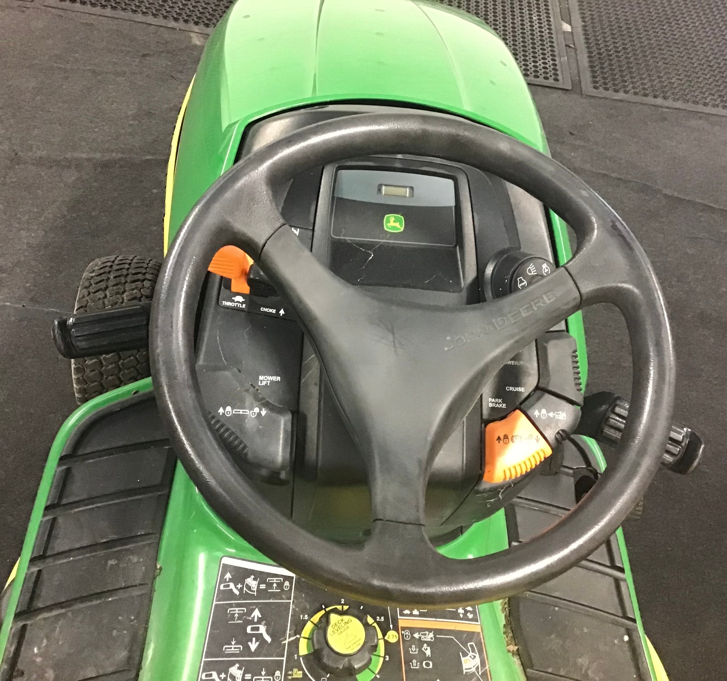 Direct from High Court Enforcement John Deere X300R sit on grass cutter with collection box no - Image 8 of 11