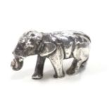 Silver (tested) miniature elephant 31.4g.