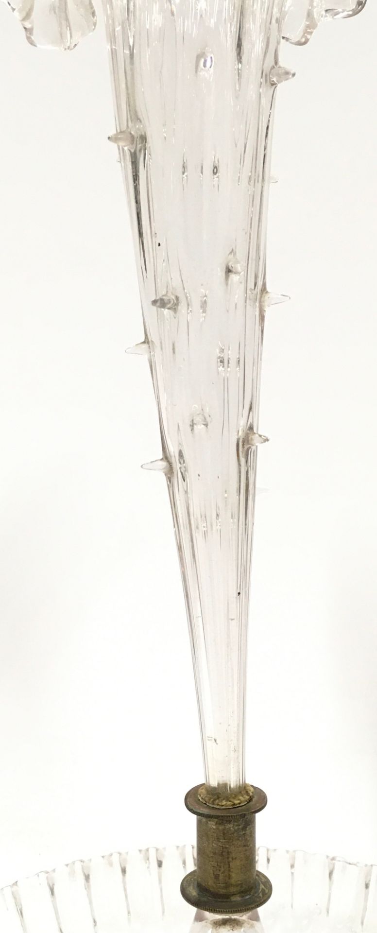 Victorian single stem epergne with thorn stem. - Image 5 of 5