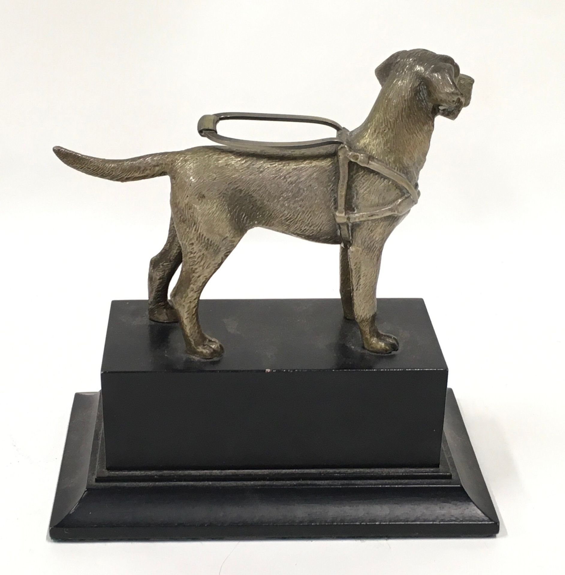 A guide dogs trophy with model of a dog to top. - Image 3 of 5