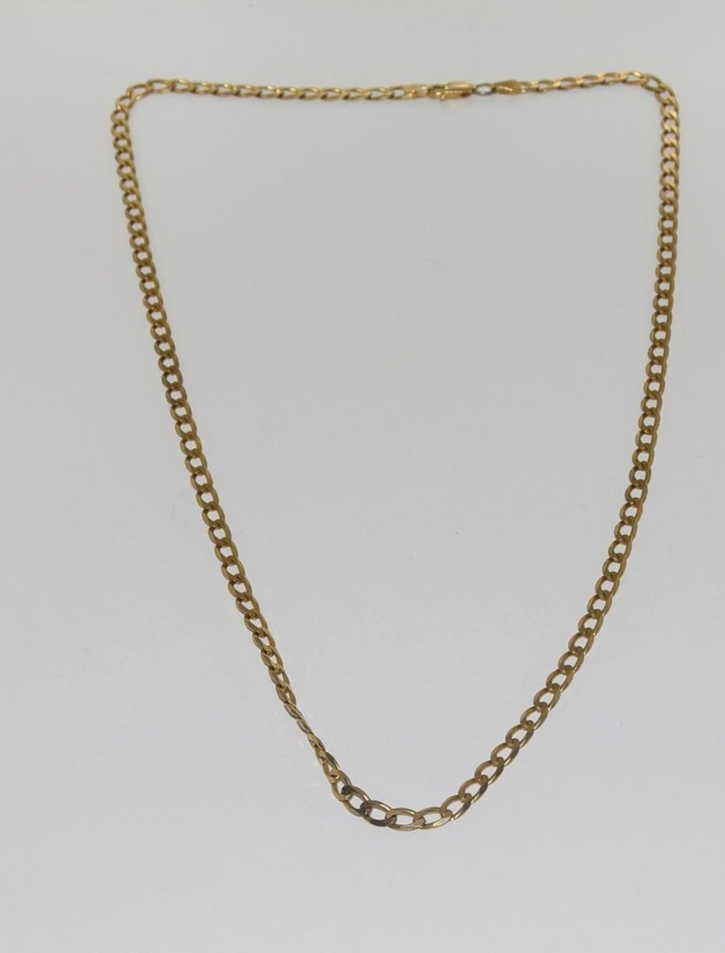 9ct gold flatlink chain 52cm long 10gm