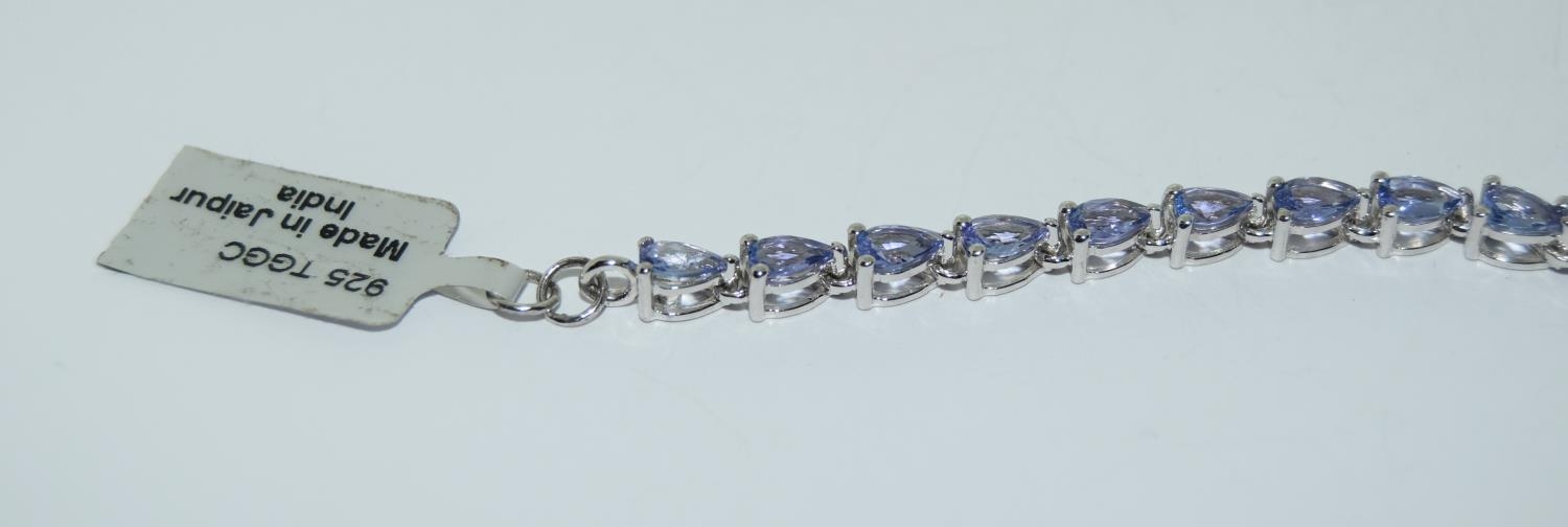 Silver gem set TGGC line bracelet - new. - Image 2 of 3